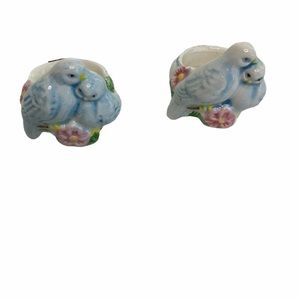 Vtg Avon Candle Rings Love Birds Doves Blue Birds